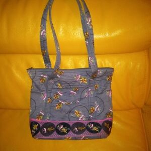 Floral Gray Tote Bag